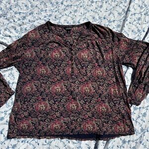 Lucky Brand Paisley Print Women's Blouse